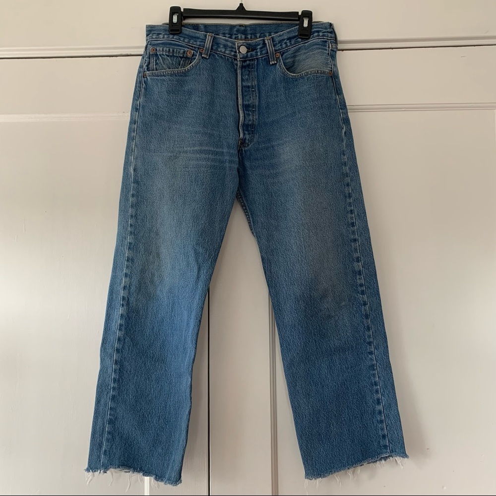 Levi’s 501s Straight Fit Button Fly 34x34 (cropped)